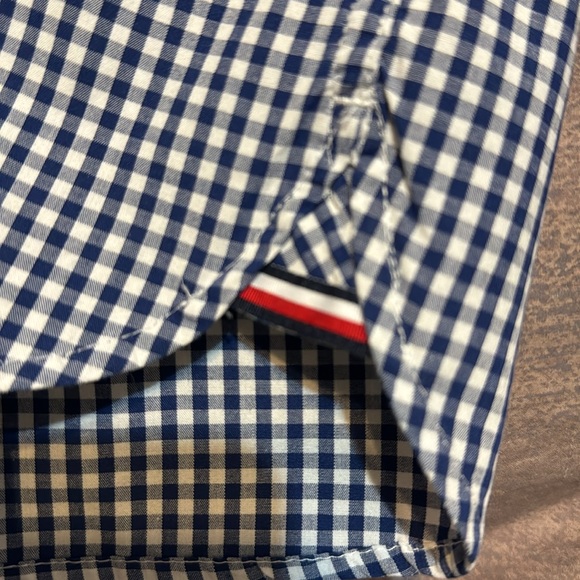 Boys XL Tommy Hilfiger blue & white check button down shirt excellent condition. - Picture 6 of 6